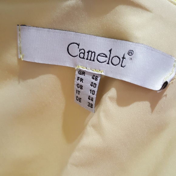 Camelot Yellow Dress Sz M Pre-owned - Picture 3 of 3